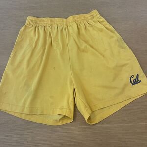 Vintage EXC-L Cal UC Berkley Yellow Gym Shorts Size XL